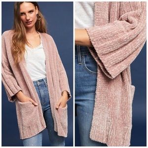 Anthropologie Chenille Cardigan